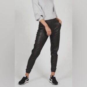 SPANX Black Faux Leather Leggings